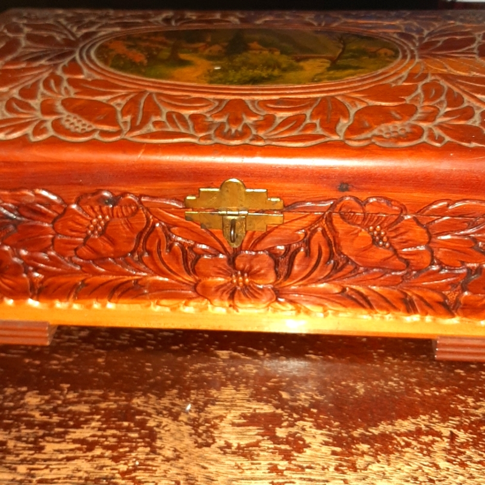 Vintage Jewelry Box with Vanity